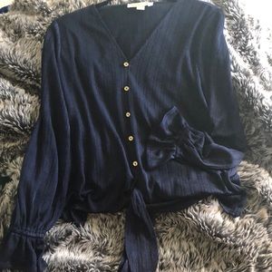Michael Kors Front-tie Blouse